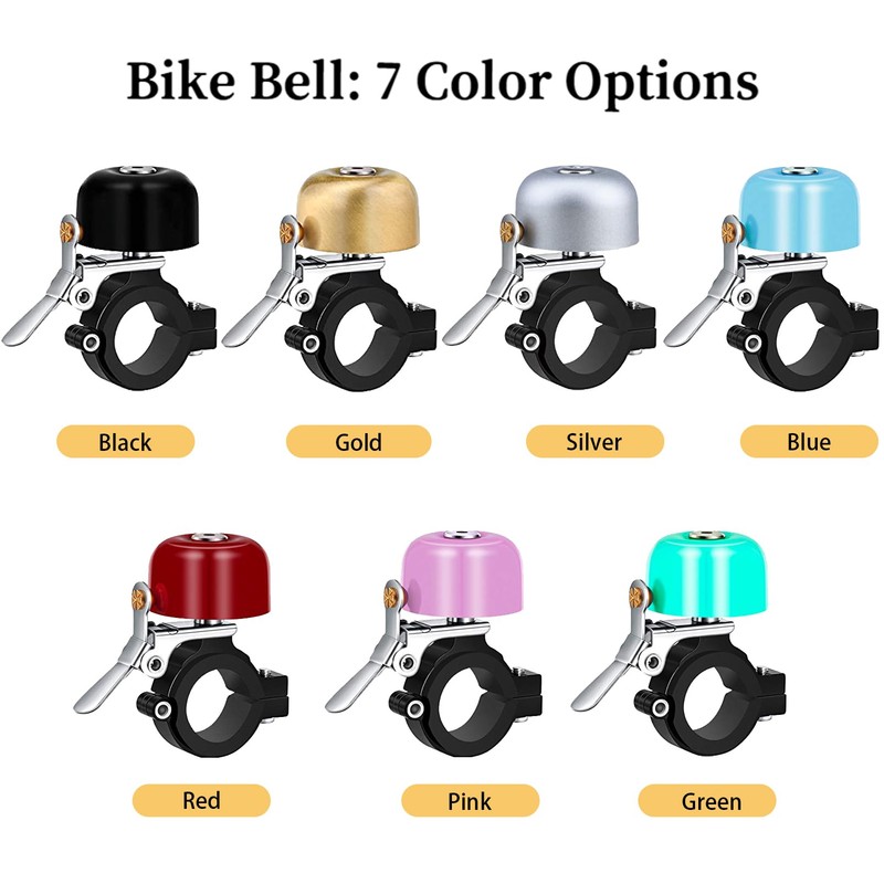 Greallthy Bike Bell,Classic Brass Bicycle Ring Bell Horn Nice Loud
