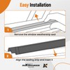 maXpeedingrods 4Pcs Weatherstrip Window Molding Trim Seal Belt for Toyota
