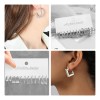 Awvuq - 24 Pare Aretes Con Piercing Pendientes Joyeria Mujer