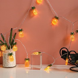 Pineapple Fairy String Lights,9.8 ft 20 LEDs Waterproof Copper Wire Fairy Pineapple Twinkle String Decorative Lights for Bedroom Summer Garden Yard Landscape Wedding Party