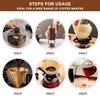 Gute 200Pcs Cone Coffee Filters, 2-4 Cups Unbleached Brown V02
