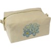 'Forget Me Not' Canvas Wash Bag/Makeup Case (CS00041171)
