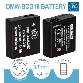 Big Mike's BM Premium DMW-BCG10 Battery for Panasonic Lumix DMC-ZS8 Digital Camera