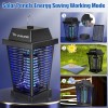 PALONE Portable 4500V Solar Bug Zapper – Rechargeable UV Light
