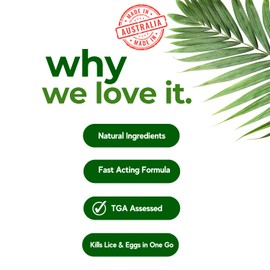 Lice Doctors Head Lice Treatment Oil – TGA One-Time Formula | Kills Lice & Eggs Fast | Natural Essential Oils | Australian Made | 200mL