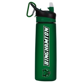 Binghamton University Tritan Plastic Frosted Sport Bottle, Design-1 - Green