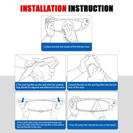 PSLER i10 Visor HJ-31 Visor i10 Tinted Visor Helmet i70 Face Shield Replacementfor i10 HJ-31 i70,Anti-Fog Film + Deep Black Visor