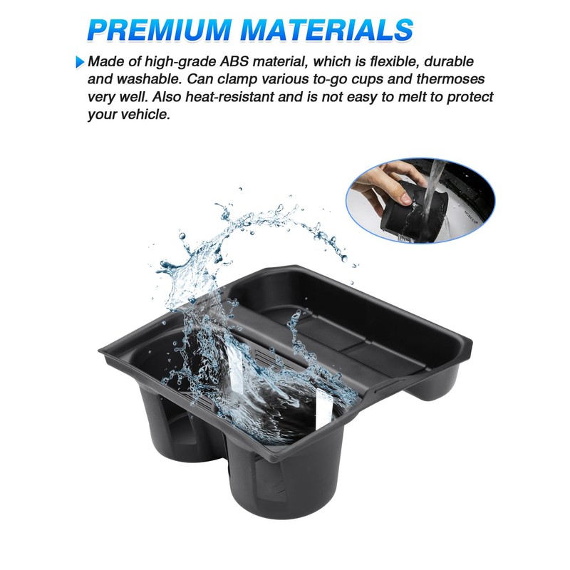 Autorder Door Side Cup Holder Insert for 2019-2025 Dodge Ram
