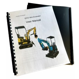 universal 1-Ton Mini Excavator Compact Track Hoe AGT QH12 Operation & Maintenance Manual