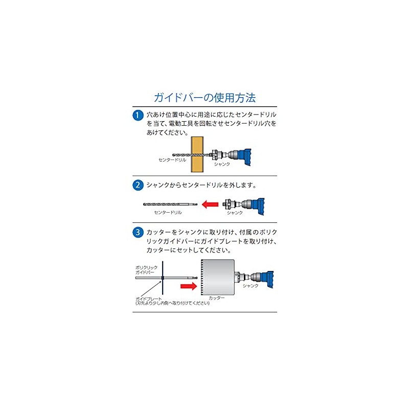 Miyanaga Polyclick Core Guide Plate Φ60 PCSGP60