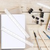 Plastic Ruler, 12 Inch Clear Plastic Ruler, Centimeter, Millimeter and