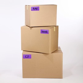 Rectangular Stickers Purple 12.7 x 7.6 cm Colour Code Labels Vinyl Floor Sticker Waterproof Removable Roll of 200