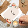 FYSUIMU 60 Sheets Fall Watercolor Stationery Letterhead Paper Pumpkin Flower