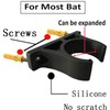 CVNRCLP 4-Pack Universal Vertical Baseball & Softball Bat Wall Mount