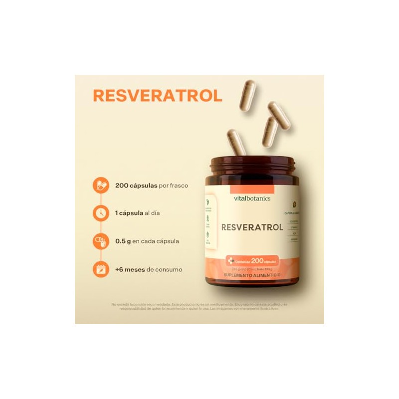 Resveratrol Con Açaí con Vitamina C y Arándano VITAL BOTANICS