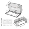 Uonlytech Flip Weatherproof Outlet Cover Water Proof Socket Box Self