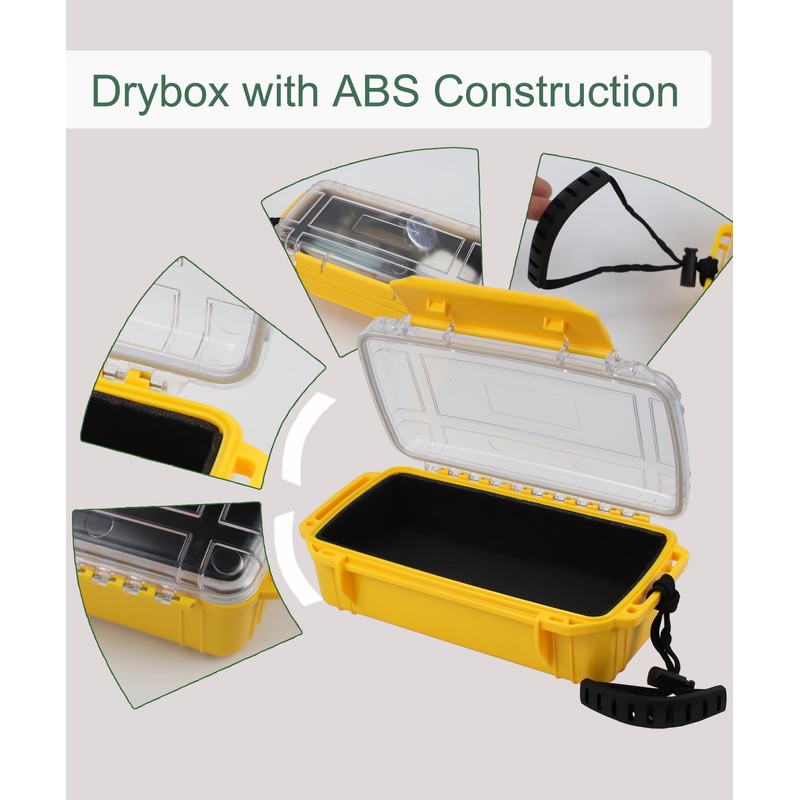 Uxwuy Waterproof Box Dry Box for Kayaking Boat Waterproof Storage