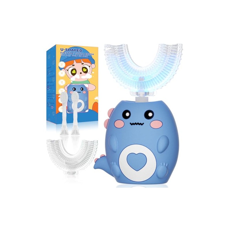 Kids U Shaped Electric Toothbrush, with 3 Cleaning Modes, with