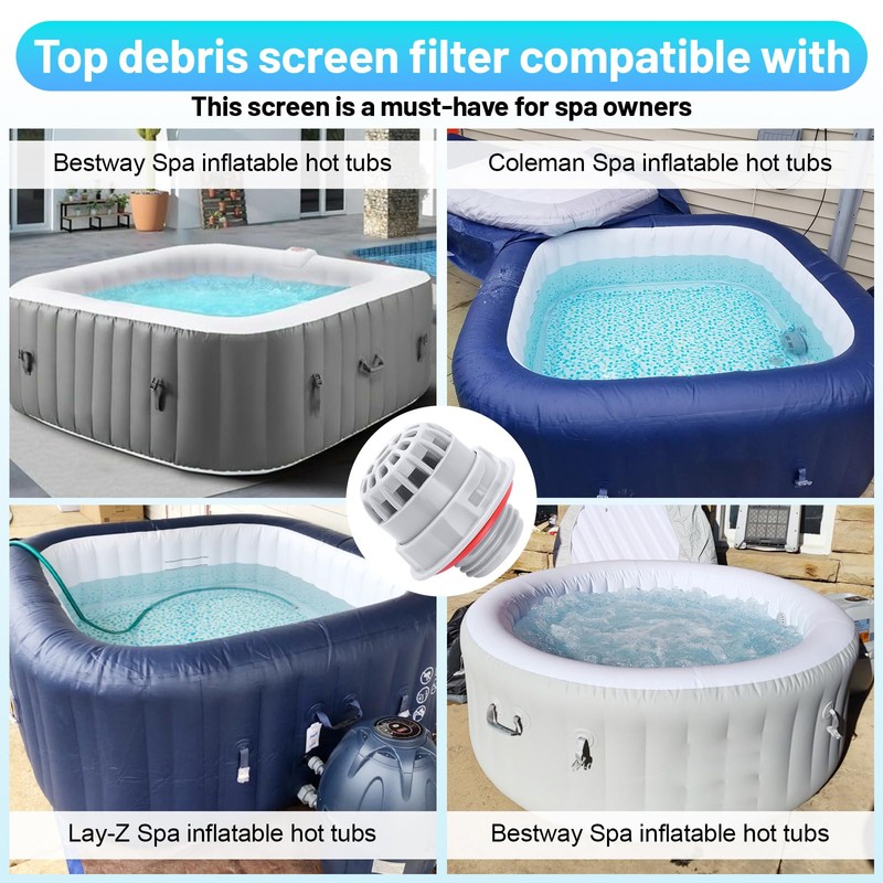 UASAM P00260 Pool Hot Tub Spa Top Debris Screen Strainer