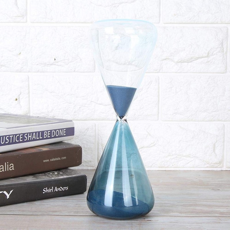 Mumusuki Hourglass Clock Blue Sand Timer, Innovative Cone Shape Unique