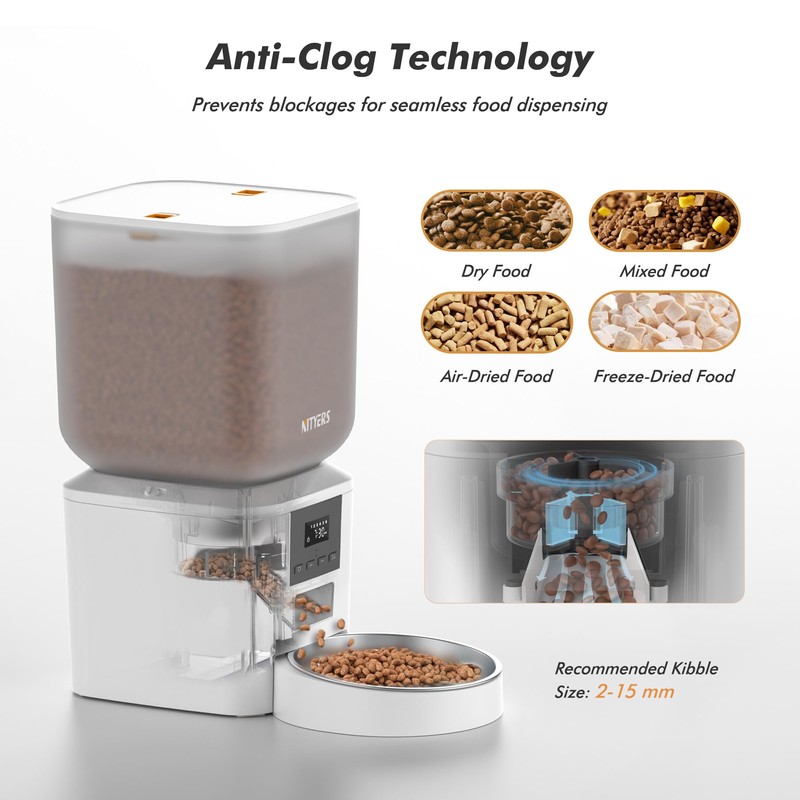 Automatic Dog & Cat Feeder with Camera & WiFi –