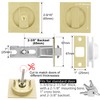 Malimali Pocket Door Lock, Pocket Door Hardware Square Door Lock