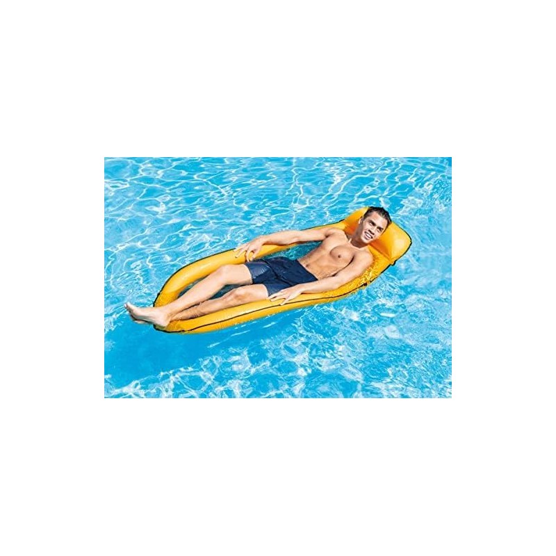 Inflatable Swimming Mattress 179 x 94 cm, Green, Intex, Colour: