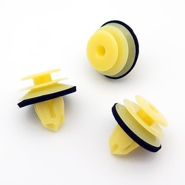 VVO Fasteners- Gelb Kunststoff-Clips. Kofferraummatte und Innenverkleidung. Kompatibel mit einigen Honda CR-V, (Packung mit 10 Clips)