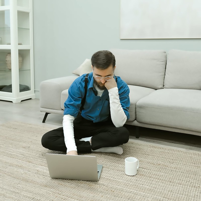 SERISIMPLE Bamboo Dress Men Sock Thin Soft Crew Anti Odor