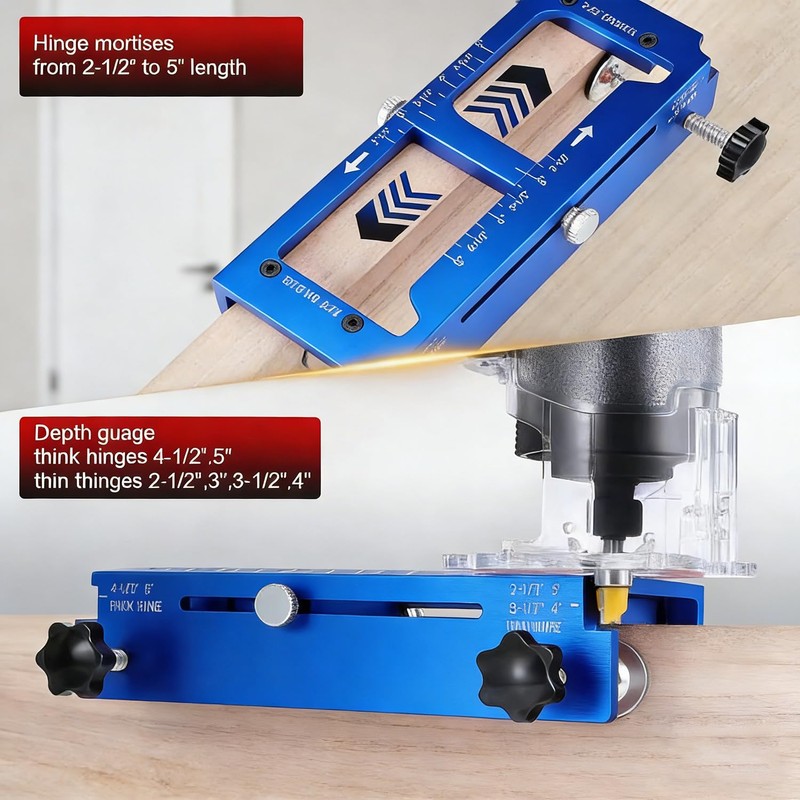 Yuguocly Aluminum Alloy Door Hinge Jig for Door and Jamb/Frame