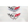 AUTO 2PC 1997-2004 C5 Corvette Chrome Front Rear 50Th Anniversary