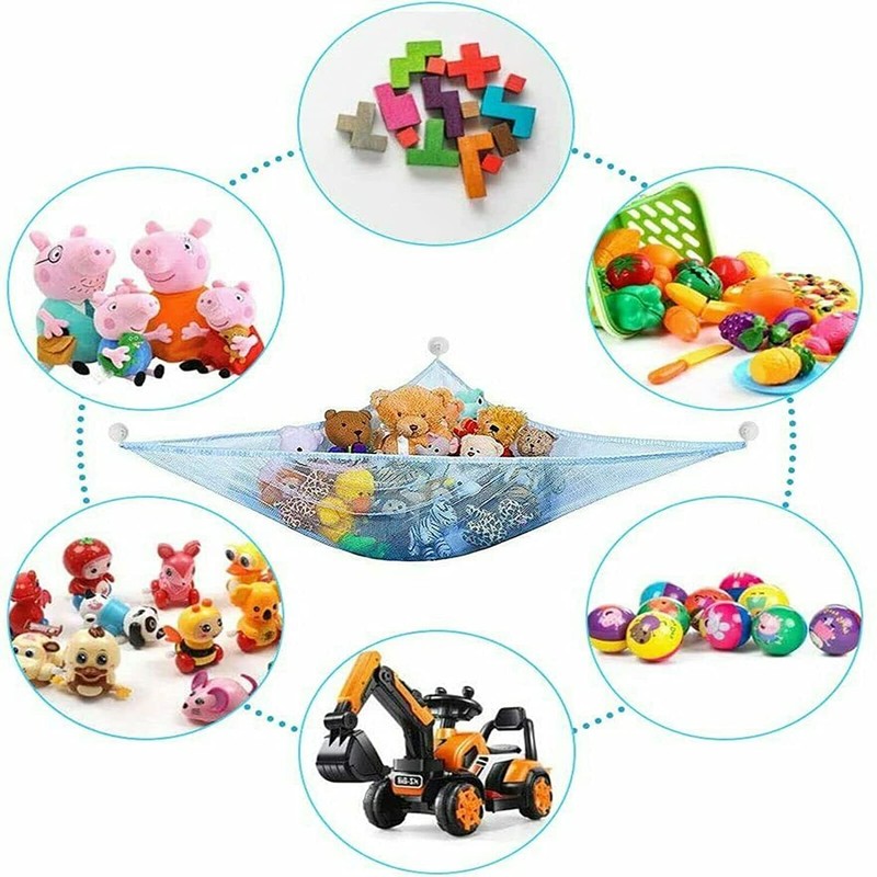 2Pcs Toy Net Hammock - Soft Toy Net Storage Hammock