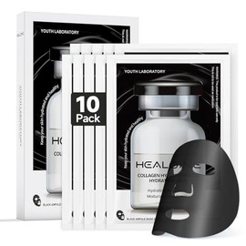 Mascarilla Facial De Colágeno Profundo Con Ácido Hialurónico, Mascarilla De Colágeno Hidrolizado De Alta Concentración De 500 Ppm, Mascarilla Facial