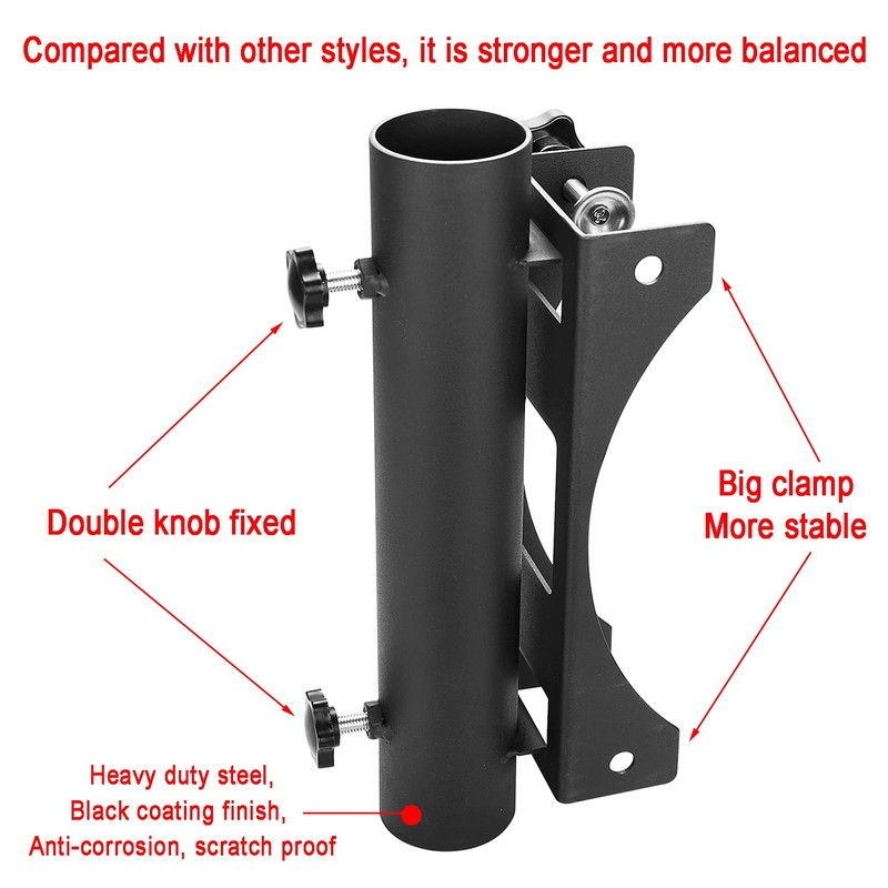 VANROUG Heavy Duty Parasol Holder Patio Umbrella Stand Mount Umbrella