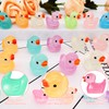 100 Stück Mini Enten Harz, 10 Farben Mini Enten Figuren