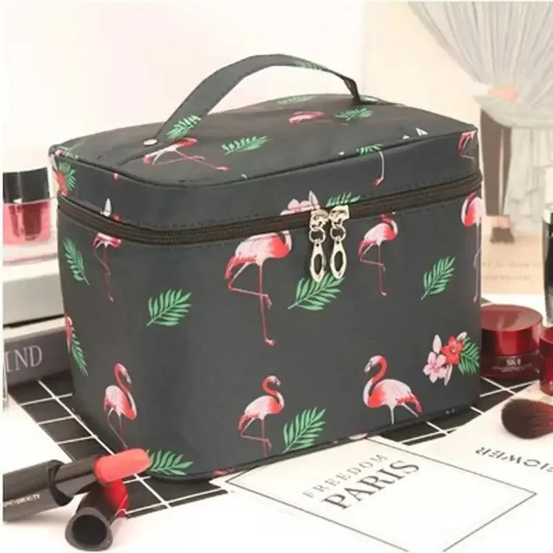Large Capacity Makeup Bag – Travel Cosmetic Organizer Case with