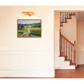 500 Piece Jigsaw Puzzle Randy Van Beek Flower Field and Small House (15x21 inches)