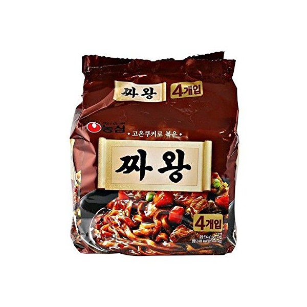 Nongshim "Cha Wang" Chawang ◆ [Pack of 4] Jar Noodles Korean Ramen [Korean Food]