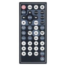 AULCMEET Remote Control Replacement Compatible with Dual Axxera Jensen Car Audio Receiver XDCPA9BT XDCP97BT ACPM6628BT DMCPA79BT XDVD276BT XDVD279BT XNAV267BT DV526BT XDVD210 XDVD1175 XDVD770BT