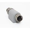 Adaptador eléctrico M12 macho a M8 hembra de 3 pines