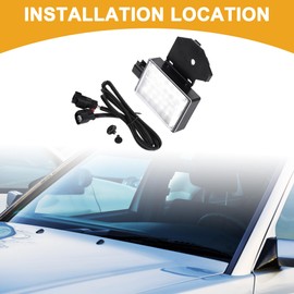 Partuto LED Under Hood Light Harness Assembly No.68395126AA - for Dodge for Ram for Chrysler for Jeep Plastic Brown - 1 Set