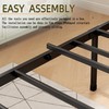 Kujielan Metal Platform Bed Frame with Headboard, 14 Inches Twin