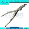 9in (22.9cm) Cast Spreader, 3-Prong Serrated Jaws, Spring-Action Cast Removing