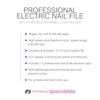 Rio Professional Electric Nail File, Portable Wearable Controller, 35000 RPM