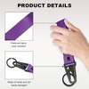 Wevdn Car Key Chain, Fabric Metal Practical Multifunctional Motorcycle Keychain,