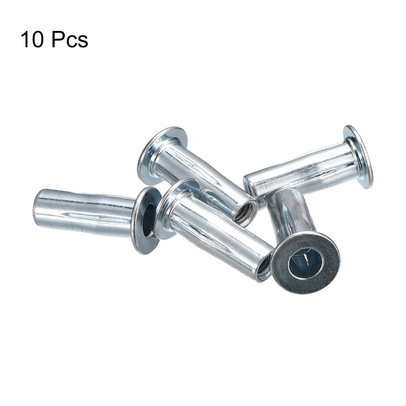 sourcing map M5 Multi-Grip Rivet Nuts, Pack of 10, Pre-Drilled