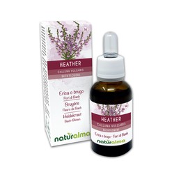 Heather or Heather (Calluna vulgaris) Bach Flowers Naturalma | No. 14 | Drops 30 ml | Alcohol-free Liquid Extract | Flower Essences | Vegan and Alcohol-Free