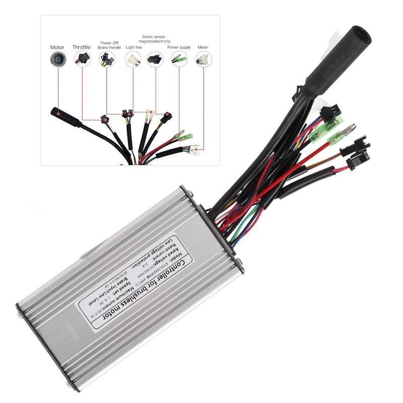 36V 48V 22A Electric Bike Sine Wave Controller Electric Bicycle
