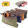WELKINLAND Heavy-Duty Canvas Tool Pouch - 4PCS, 12" Waxed Canvas
