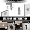 Desk Drawer Lock, 2 Pcs Cam Cupboard Locks with Key,